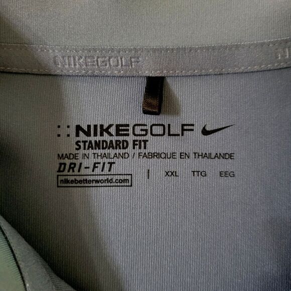 Nike Men's Blue Golf Tech Sport Dri-FIT® Polo - Picture 3 of 12